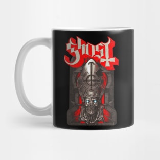 Distressed Phantomime Retro Red Mug